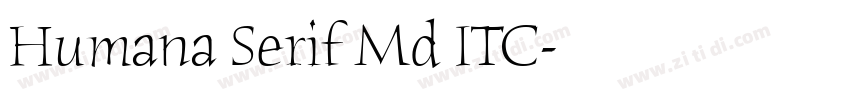 Humana Serif Md ITC字体转换